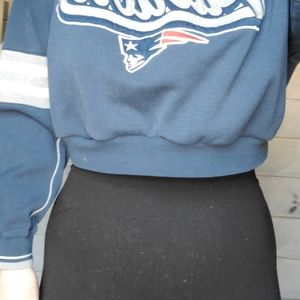 Vintage patriots jersey cropped